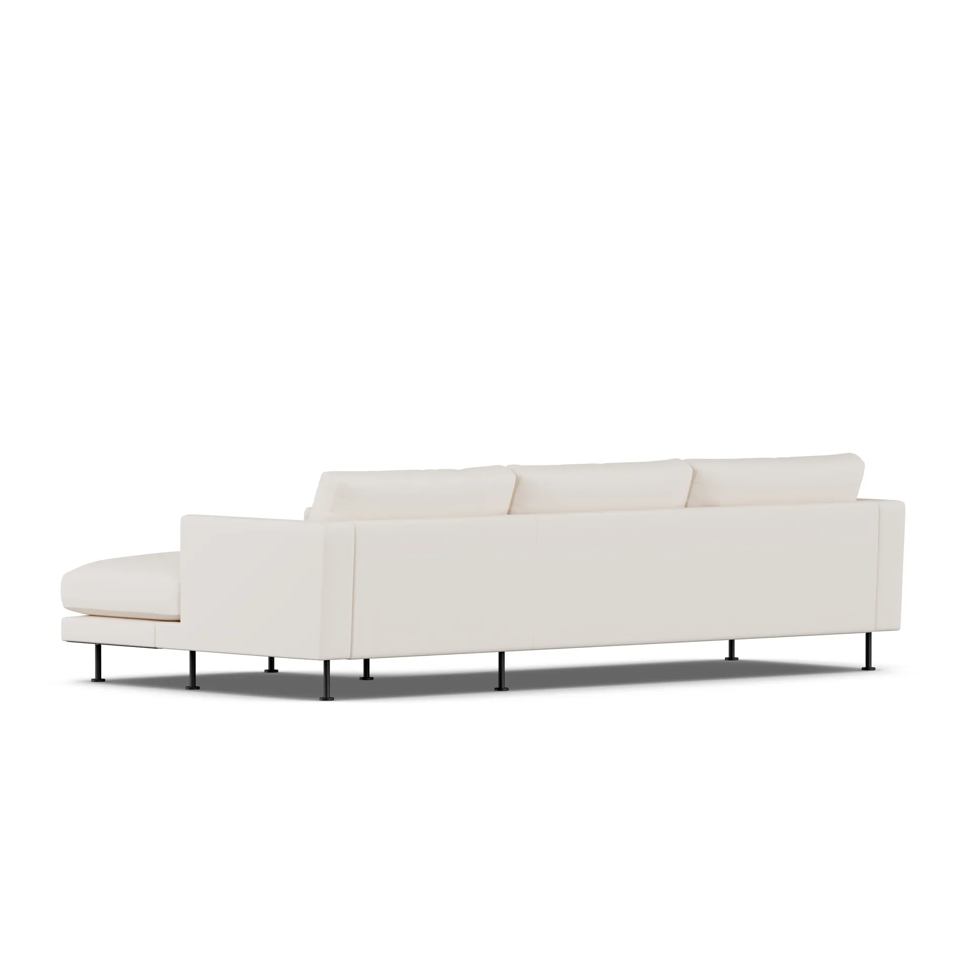 Bredhult sofa, Caleido Beige 9600-stal czarna, 2,5-osobowa C1 1898