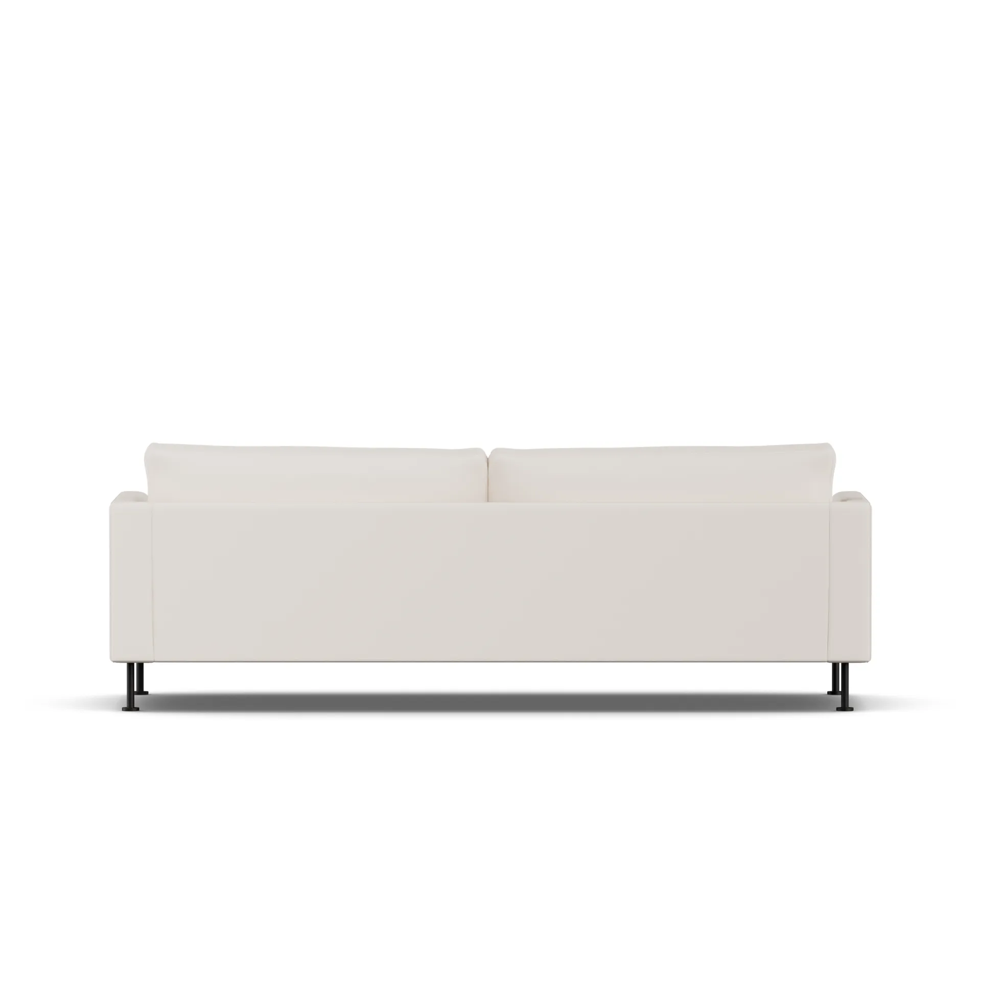Bredhult sofa, Caleido Beige 9600-stal czarna, 3-osobowa 1898