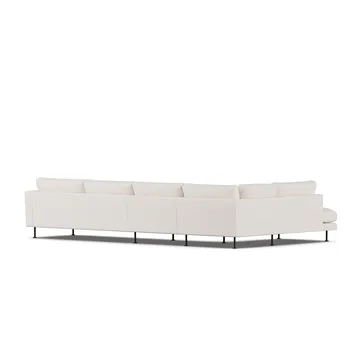 Bredhult sofa - Caleido Beige 9600-stal czarna, 4-osobowa B2 - 1898