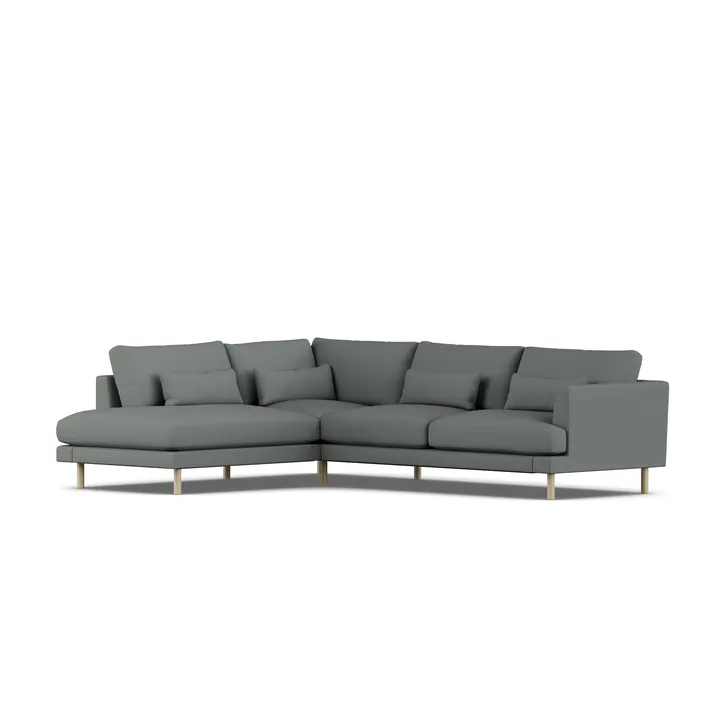 Bredhult sofa - Caleido Grey 1240-dąb olejowany na biało, 3-osobowa A2 - 1898
