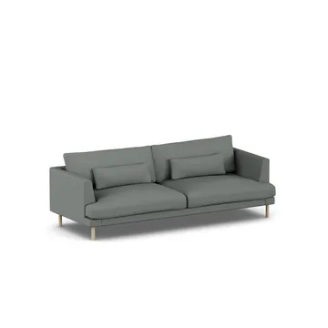 Bredhult sofa - Caleido Grey 1240-dąb olejowany na biało, 3-osobowa - 1898