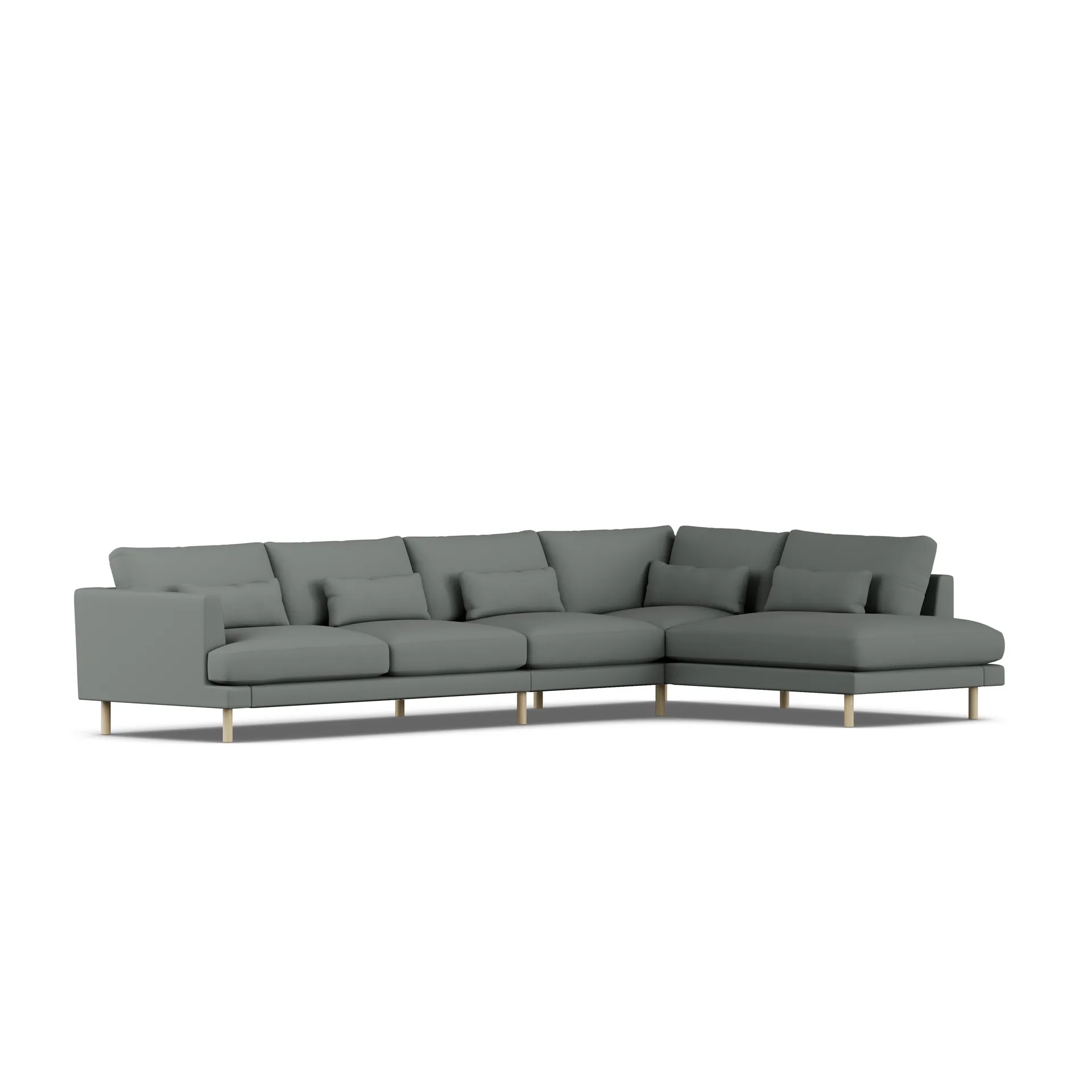 Bredhult sofa, Caleido Grey 1240-dąb olejowany na biało, 4-osobowa B1 1898