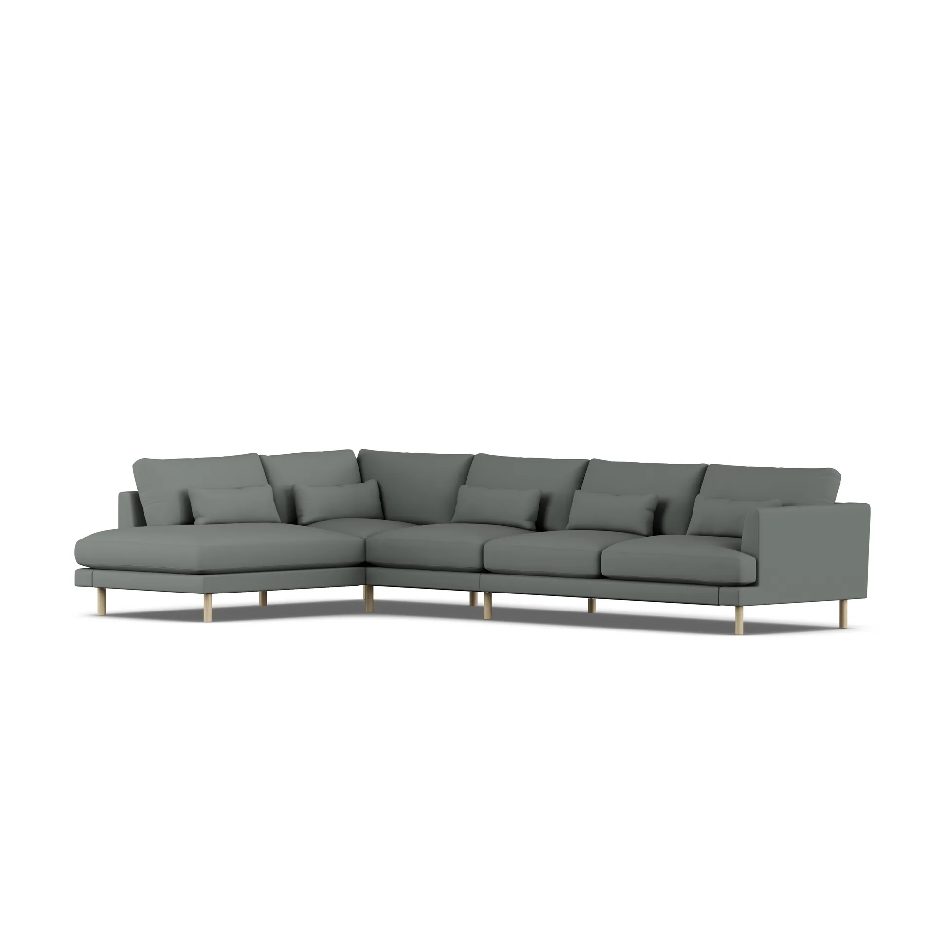 Bredhult sofa, Caleido Grey 1240-dąb olejowany na biało, 4-osobowa B2 1898