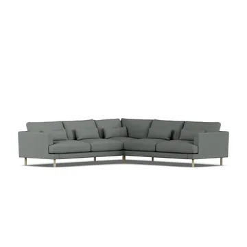 Bredhult sofa - Caleido Grey 1240-dąb olejowany na biało, narożnik F - 1898