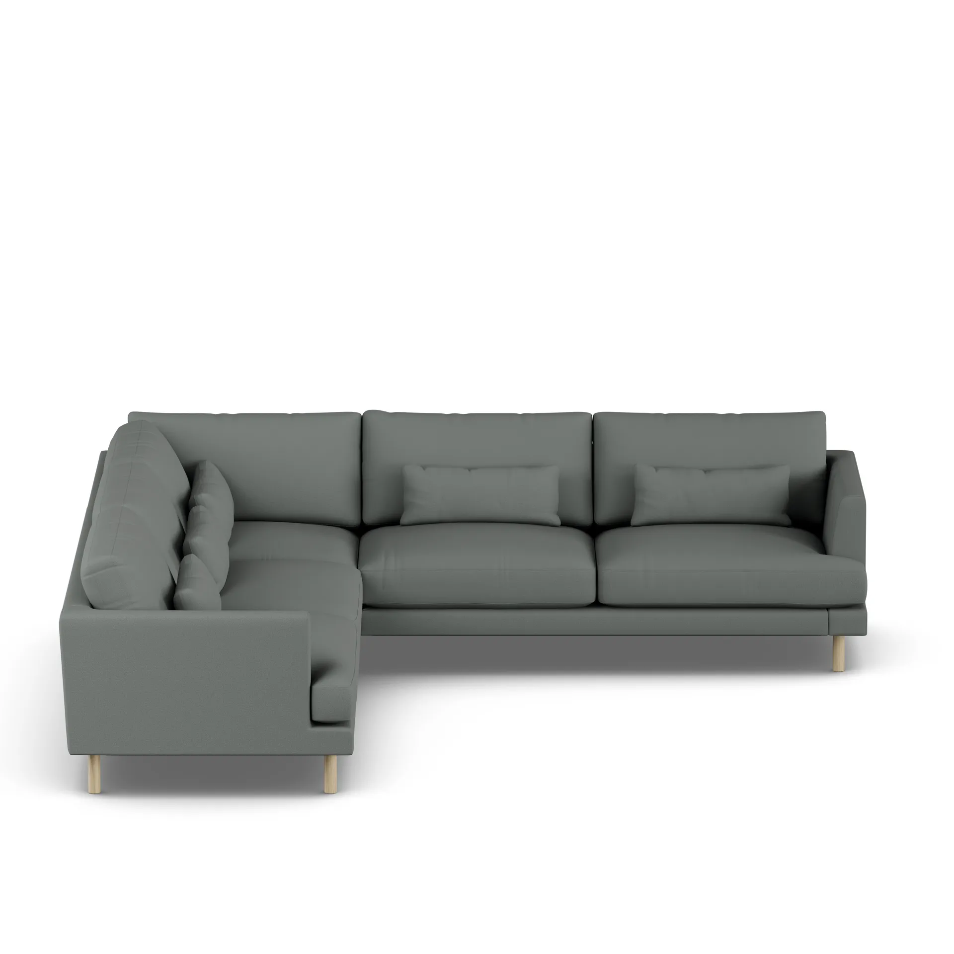 Bredhult sofa, Caleido Grey 1240-dąb olejowany na biało, narożnik F 1898