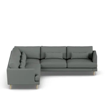 Bredhult sofa - Caleido Grey 1240-dąb olejowany na biało, narożnik F - 1898