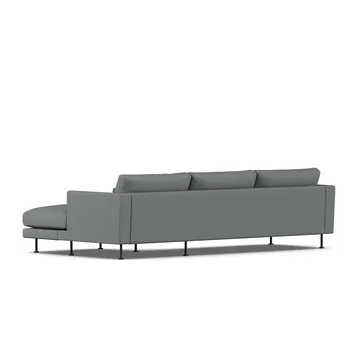 Bredhult sofa - Caleido Grey 1240-stal czarna, 2,5-osobowa C1 - 1898