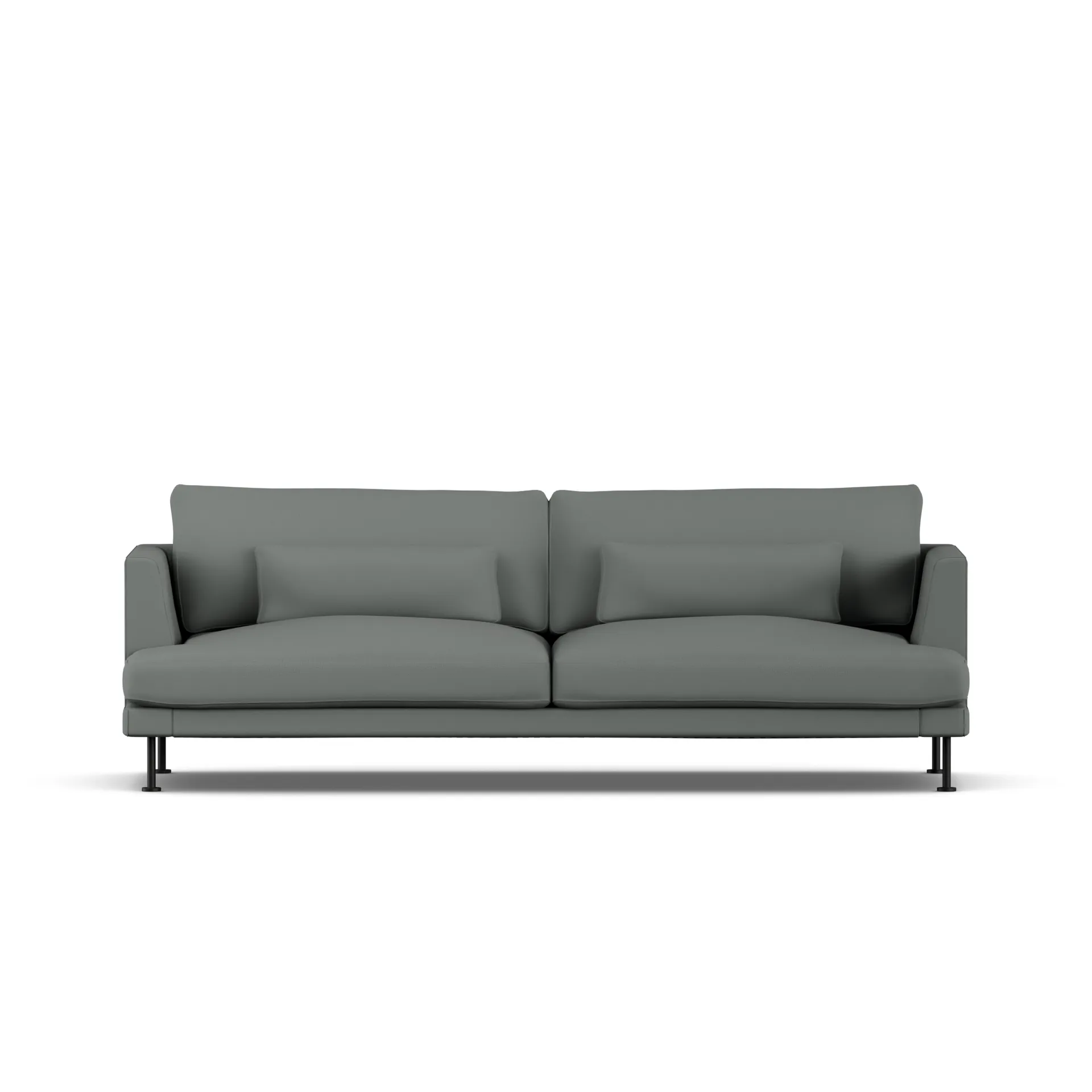 Bredhult sofa, Caleido Grey 1240-stal czarna, 3-osobowa 1898