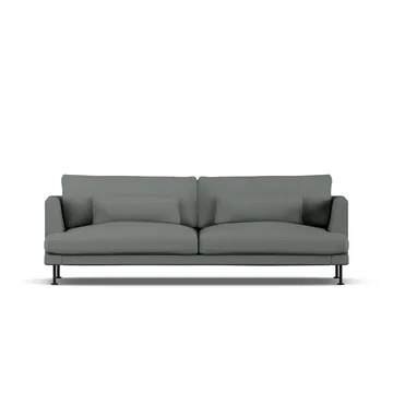 Bredhult sofa - Caleido Grey 1240-stal czarna, 3-osobowa - 1898