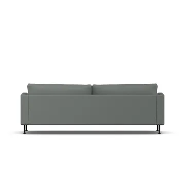 Bredhult sofa - Caleido Grey 1240-stal czarna, 3-osobowa - 1898