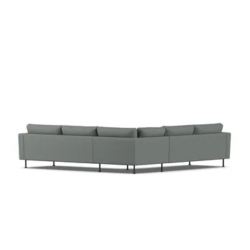 Bredhult sofa - Caleido Grey 1240-stal czarna, narożnik F - 1898
