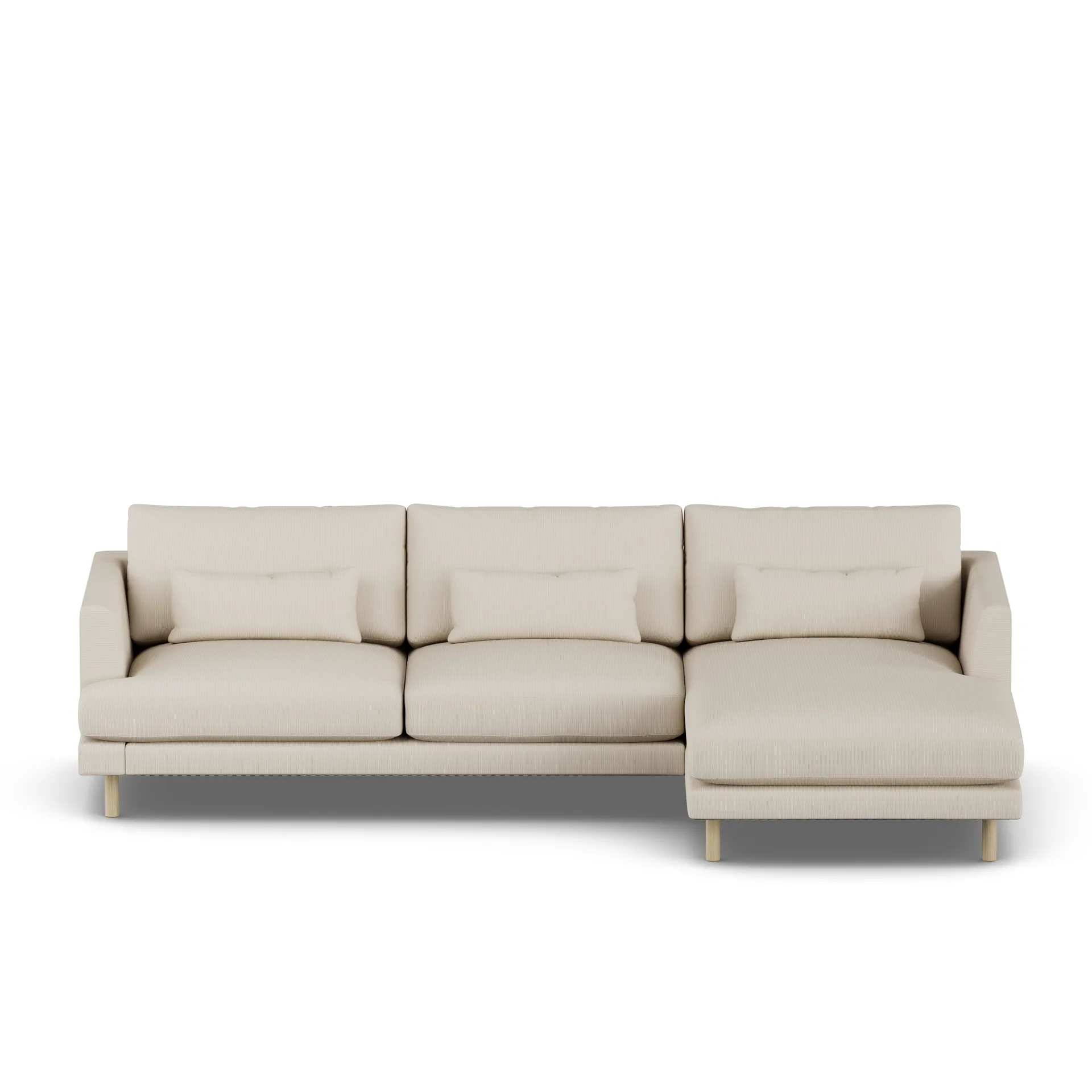 Bredhult sofa, Jump Beige 1956-dąb olejowany na biało, 2,5-osobowa C1 1898