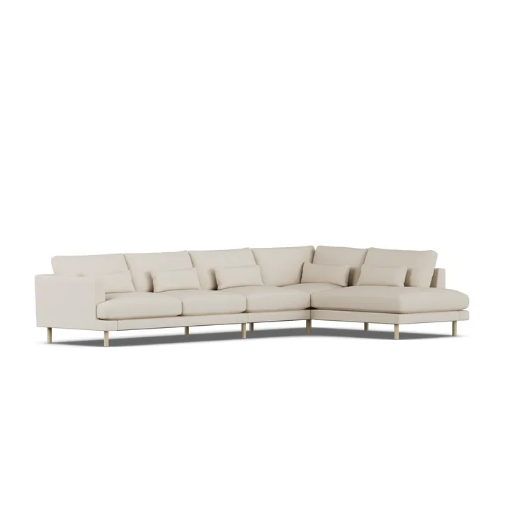 Bredhult sofa - Jump Beige 1956-dąb olejowany na biało, 4-osobowa B1 - 1898
