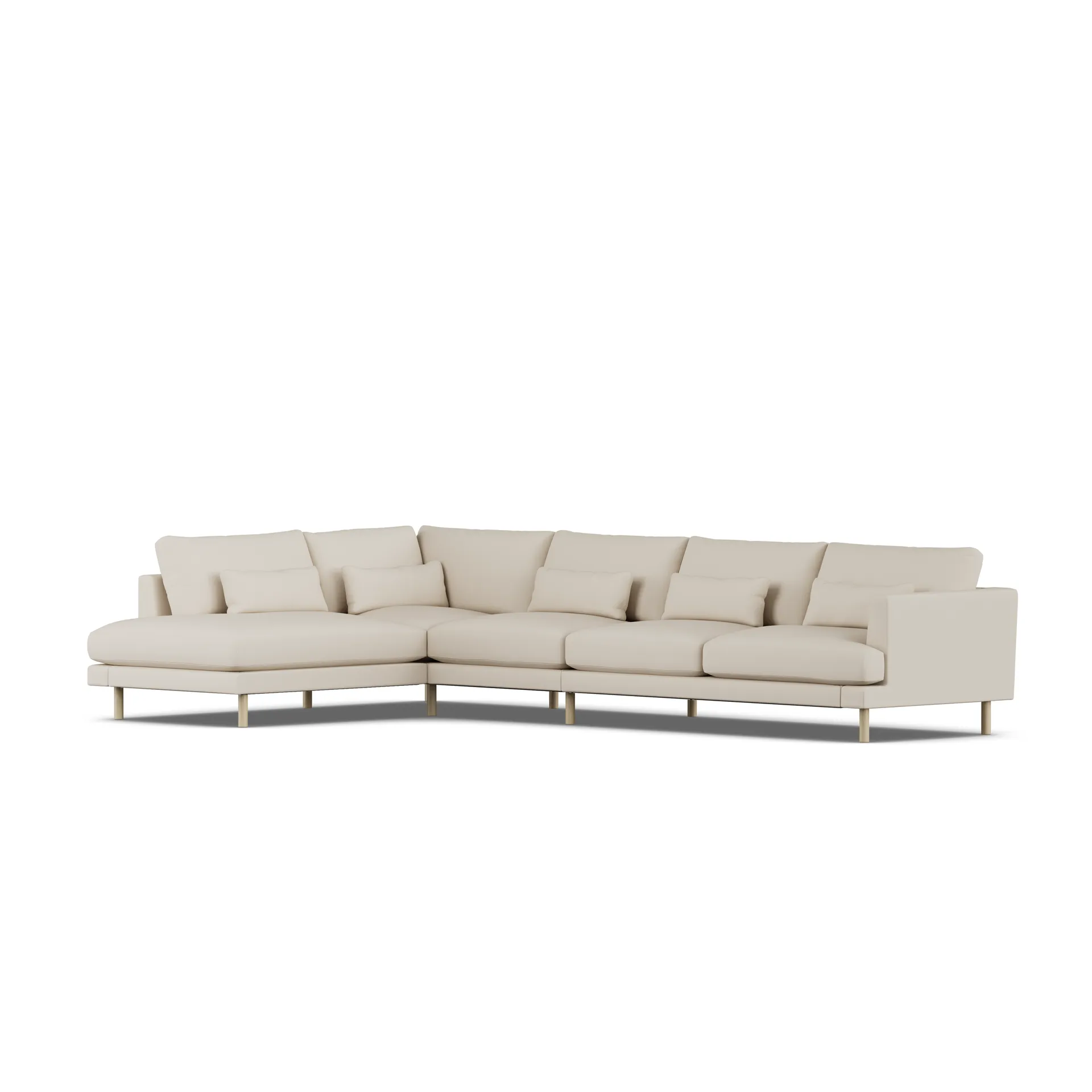 Bredhult sofa, Jump Beige 1956-dąb olejowany na biało, 4-osobowa B2 1898