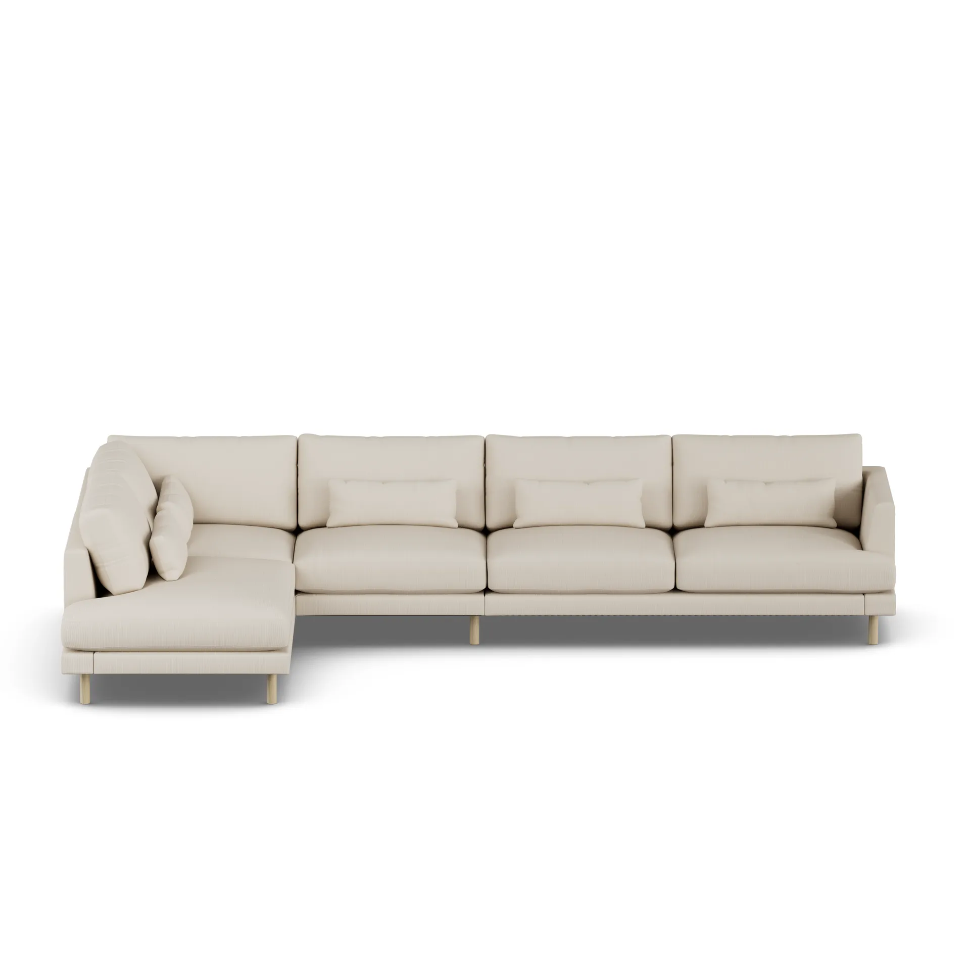 Bredhult sofa, Jump Beige 1956-dąb olejowany na biało, 4-osobowa B2 1898