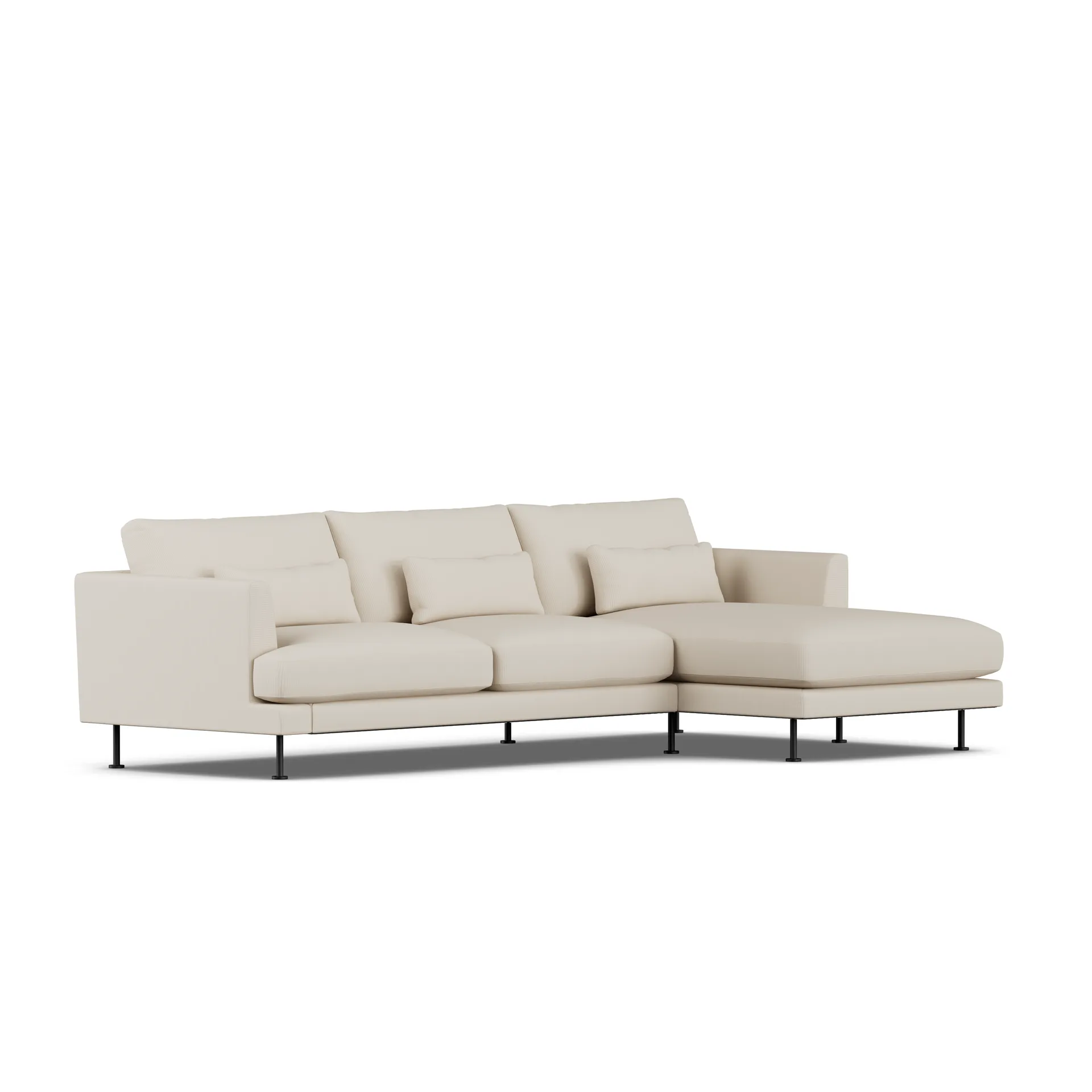 Bredhult sofa, Jump Beige 1956-stal czarna, 2,5-osobowa C1 1898