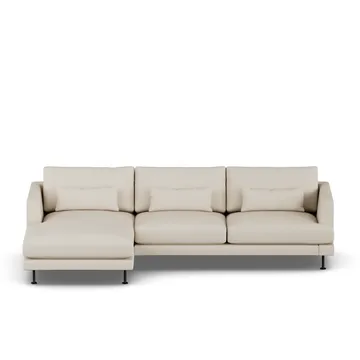 Bredhult sofa - Jump Beige 1956-stal czarna, 2,5-osobowa C2 - 1898