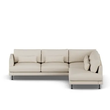 Bredhult sofa - Jump Beige 1956-stal czarna, 3-osobowa A1 - 1898