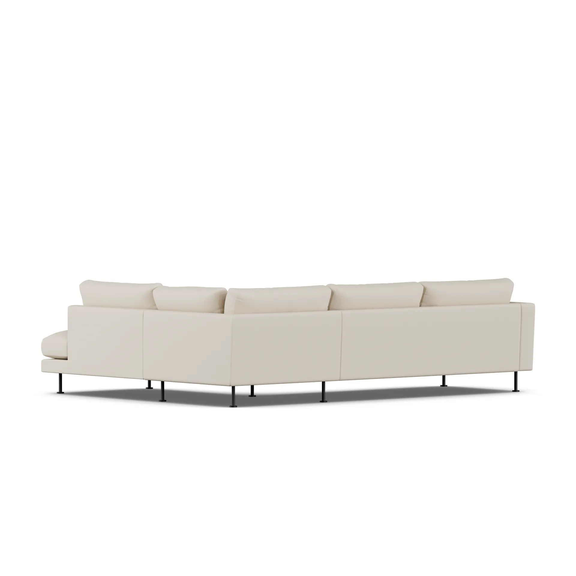 Bredhult sofa, Jump Beige 1956-stal czarna, 3-osobowa A1 1898