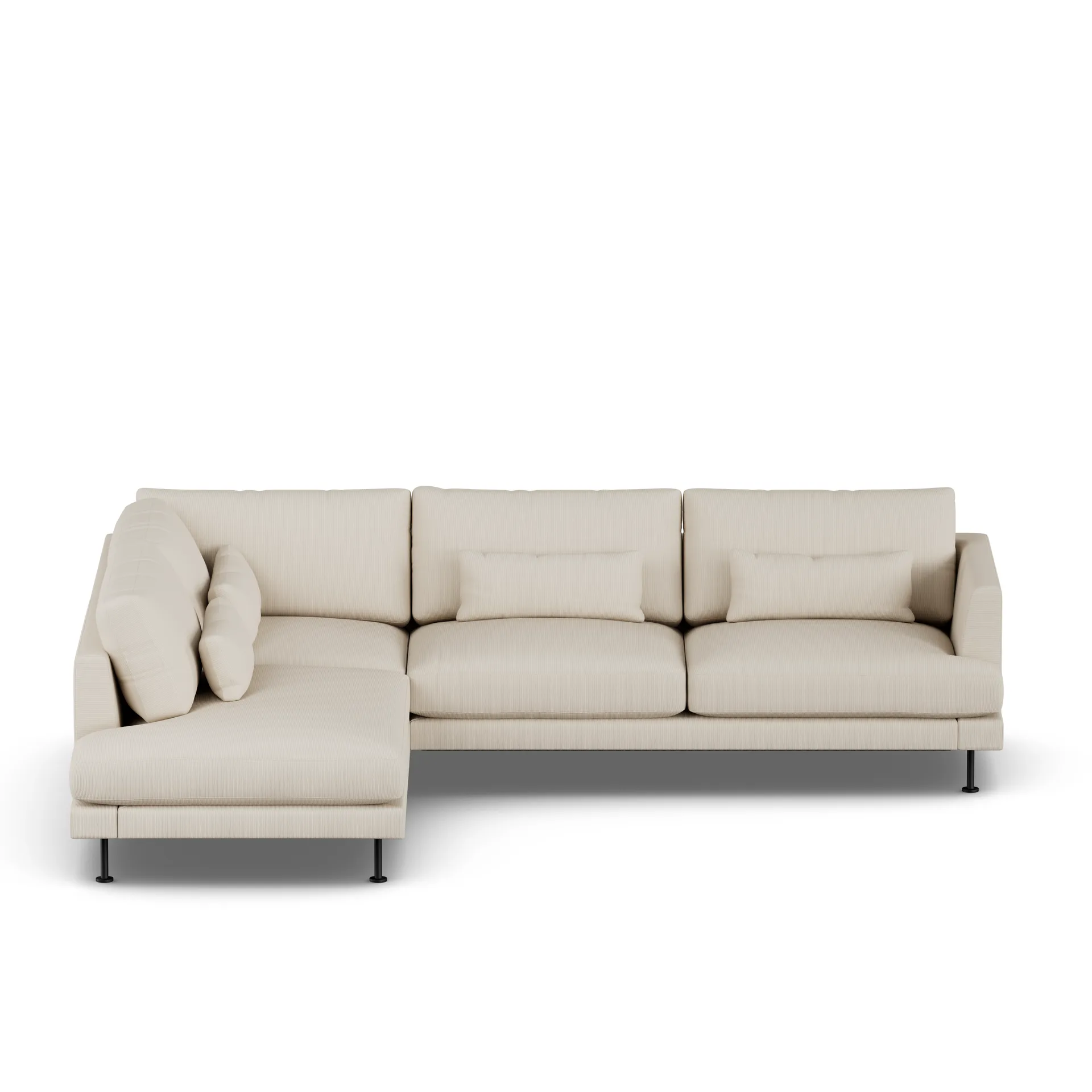 Bredhult sofa, Jump Beige 1956-stal czarna, 3-osobowa A2 1898