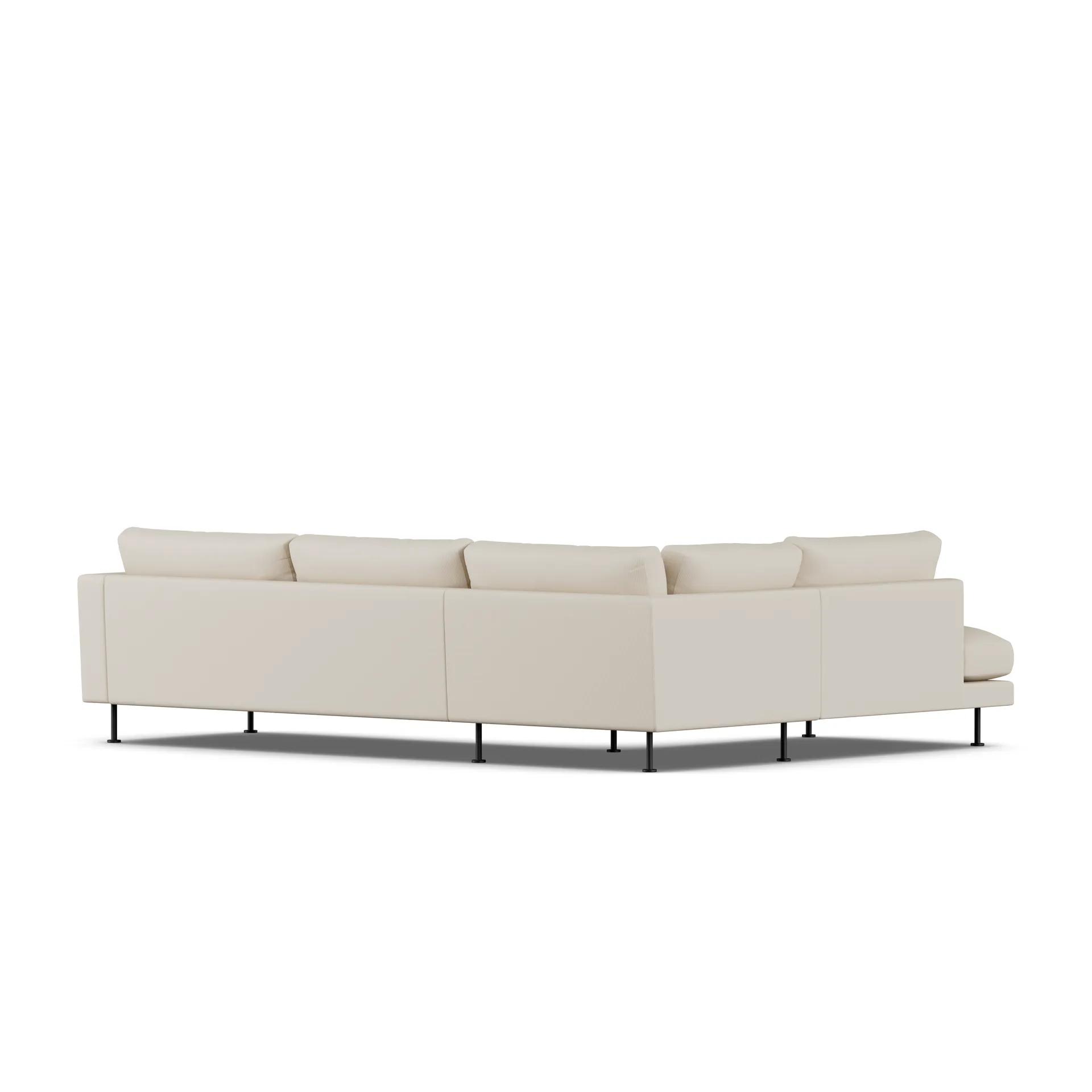 Bredhult sofa, Jump Beige 1956-stal czarna, 3-osobowa A2 1898