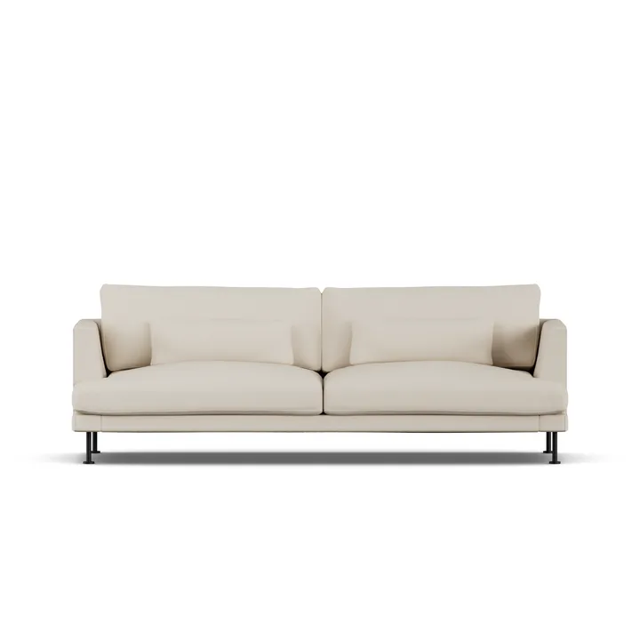 Bredhult sofa - Jump Beige 1956-stal czarna, 3-osobowa - 1898