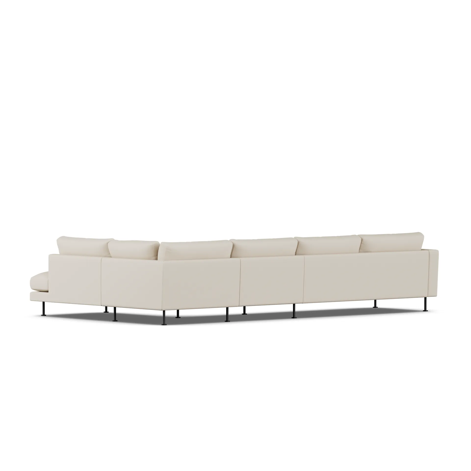 Bredhult sofa, Jump Beige 1956-stal czarna, 4-osobowa B1 1898