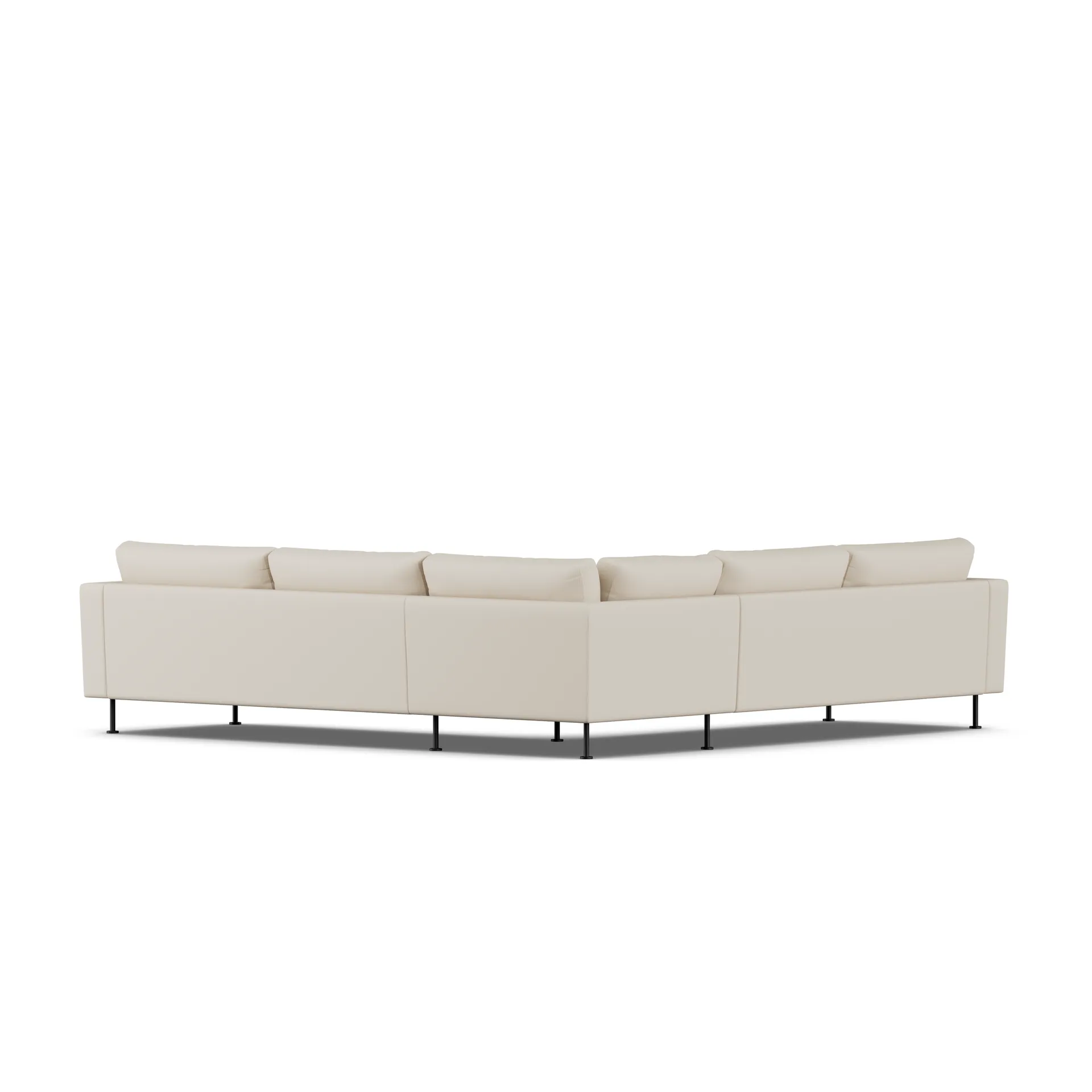 Bredhult sofa, Jump Beige 1956-stal czarna, narożnik F 1898