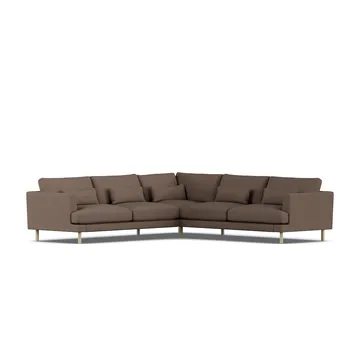 Bredhult sofa - Jump Brown 1955-dąb olejowany na biało, narożnik F - 1898