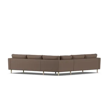 Bredhult sofa - Jump Brown 1955-dąb olejowany na biało, narożnik F - 1898