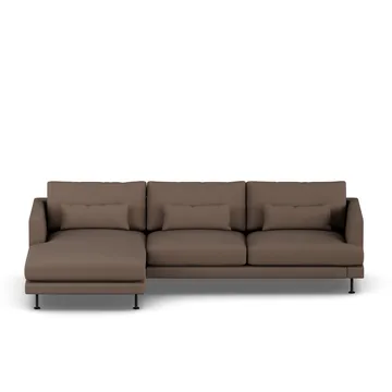 Bredhult sofa - Jump Brown 1955-stal czarna, 2,5-osobowa C2 - 1898