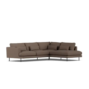 Bredhult sofa - Jump Brown 1955-stal czarna, 3-osobowa A1 - 1898