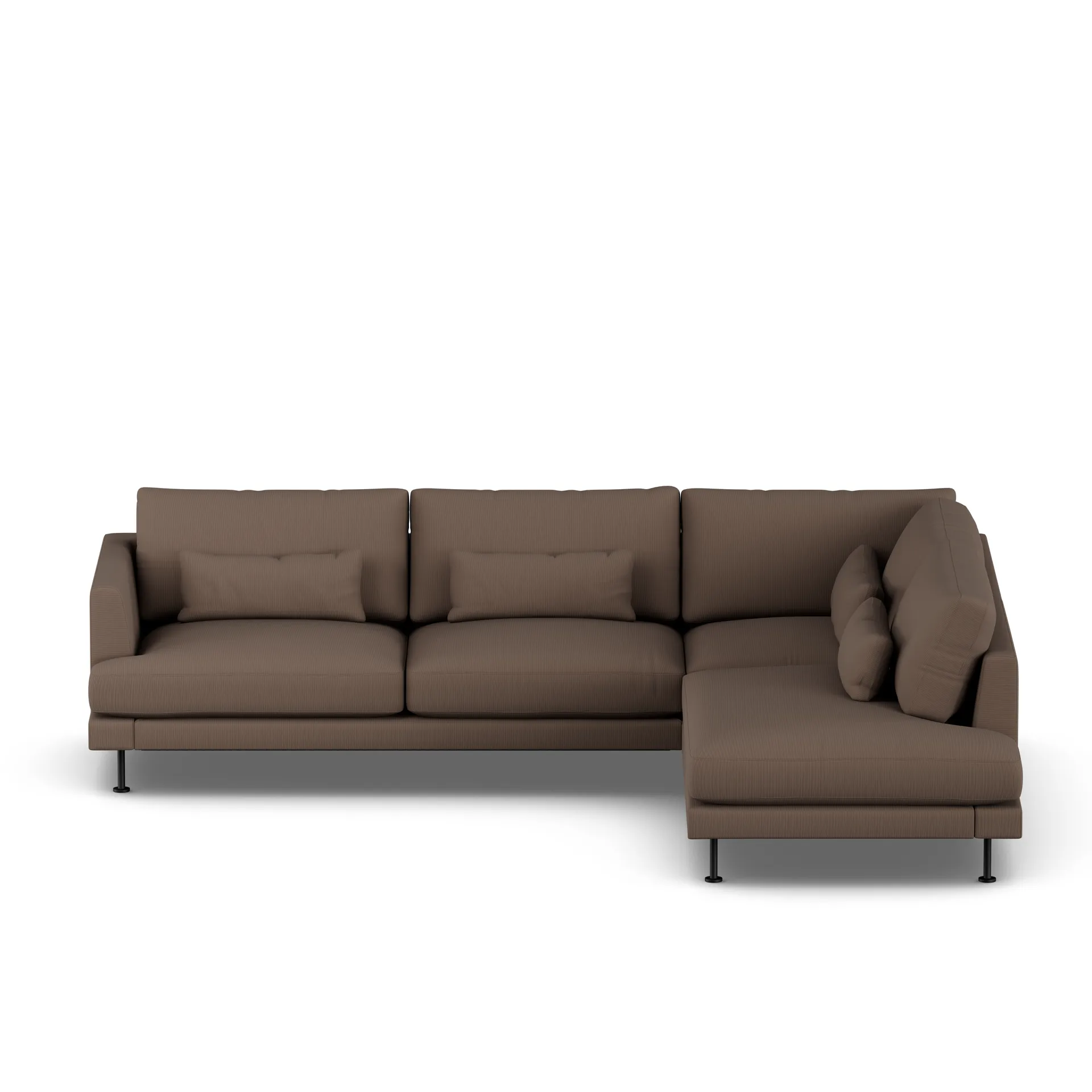 Bredhult sofa, Jump Brown 1955-stal czarna, 3-osobowa A1 1898