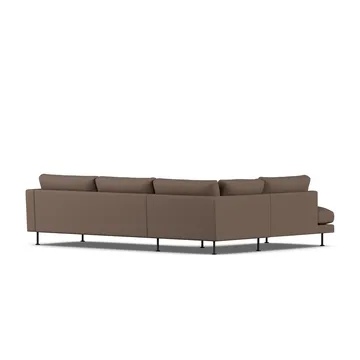 Bredhult sofa - Jump Brown 1955-stal czarna, 3-osobowa A2 - 1898