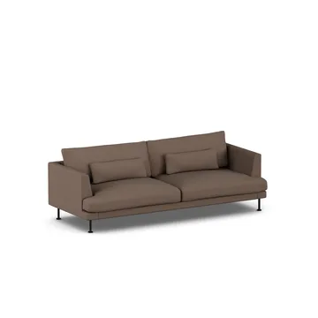 Bredhult sofa - Jump Brown 1955-stal czarna, 3-osobowa - 1898