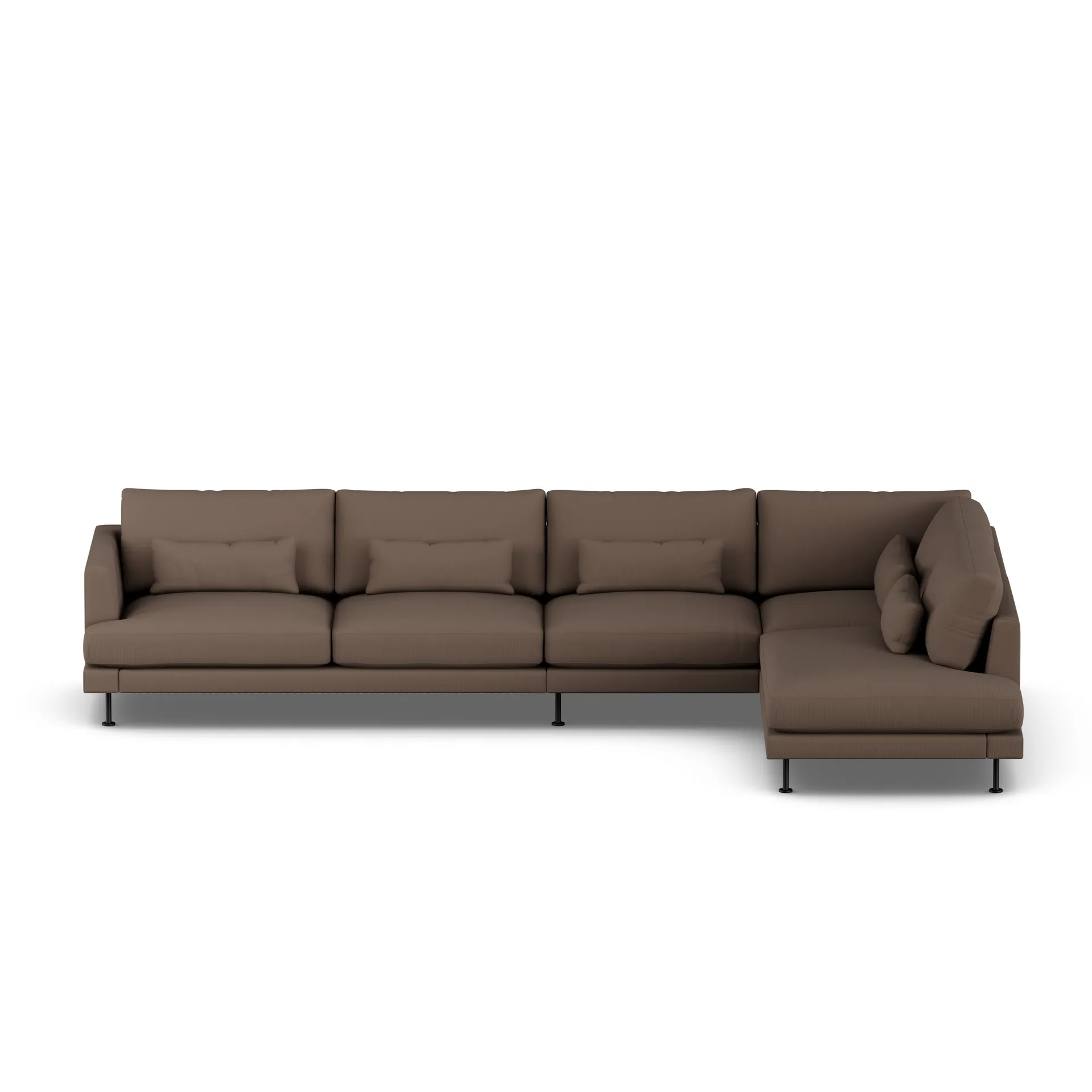Bredhult sofa, Jump Brown 1955-stal czarna, 4-osobowa B1 1898