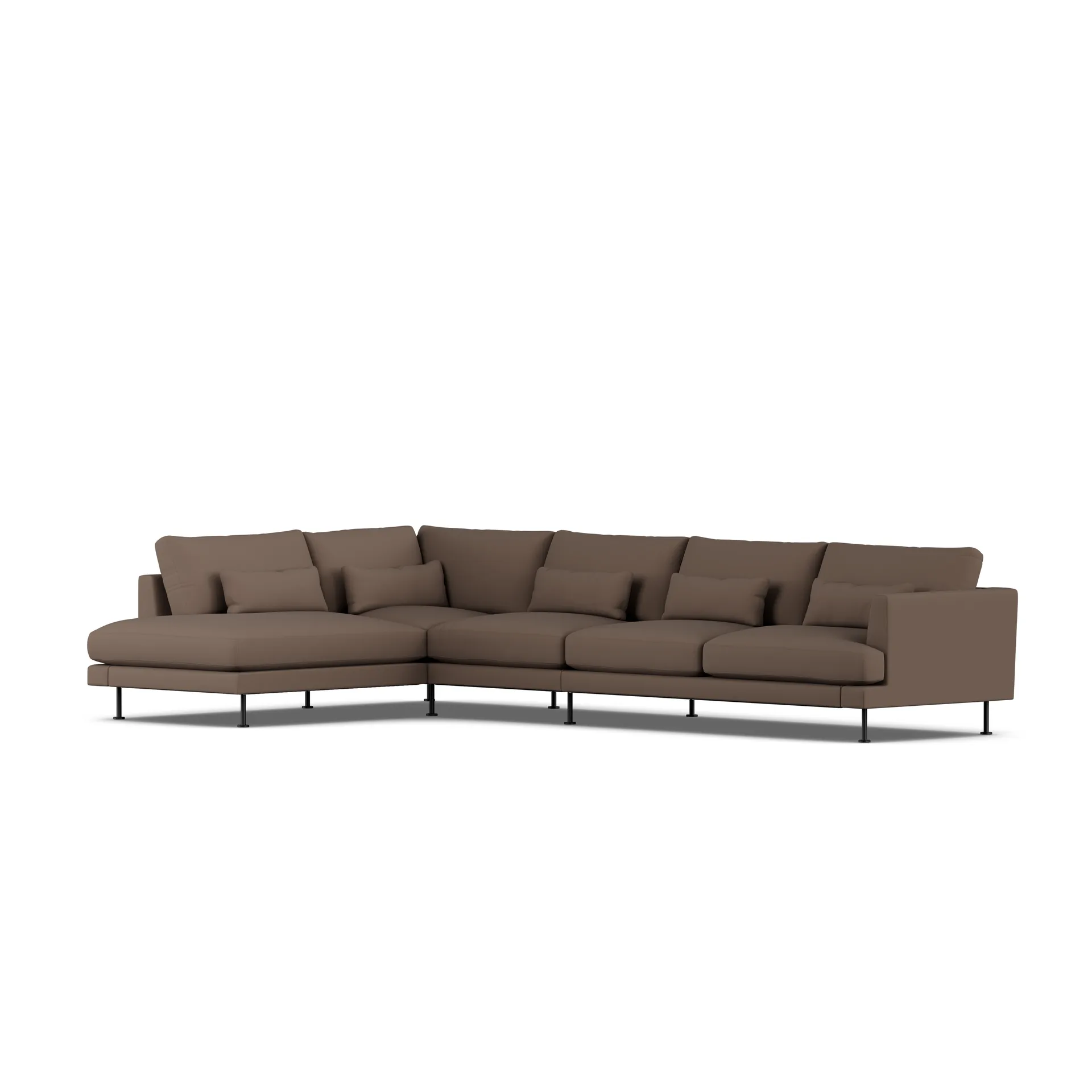 Bredhult sofa, Jump Brown 1955-stal czarna, 4-osobowa B2 1898