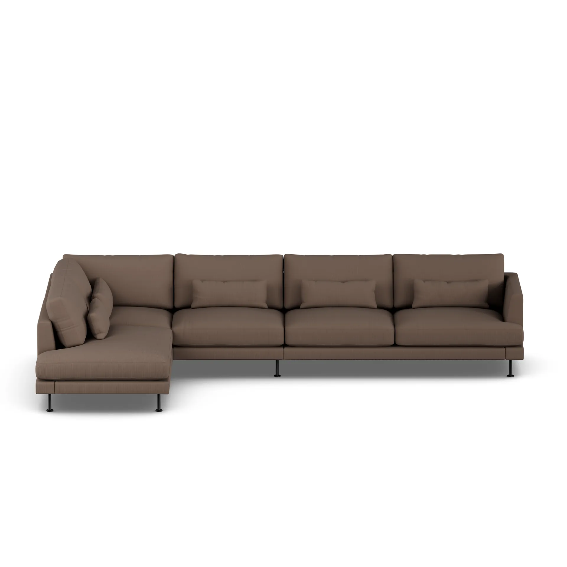 Bredhult sofa, Jump Brown 1955-stal czarna, 4-osobowa B2 1898