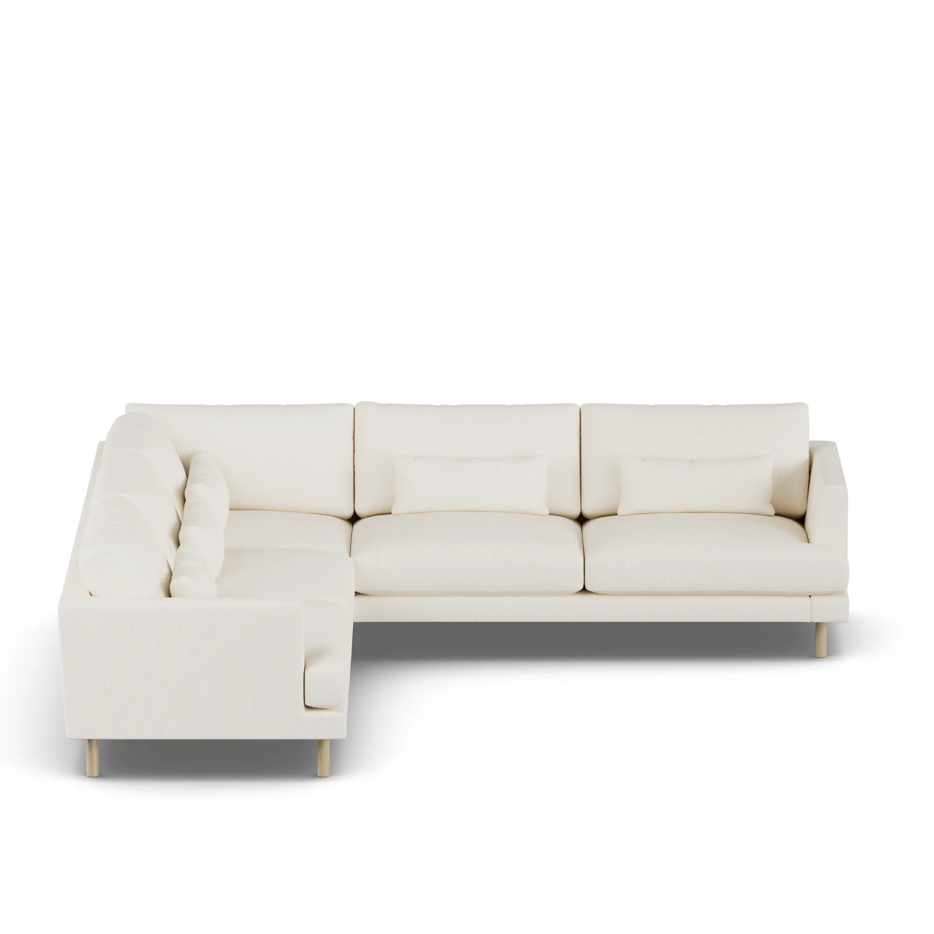 Bredhult sofa, Jump Off White 1954-dąb olejowany na biało, narożnik F 1898
