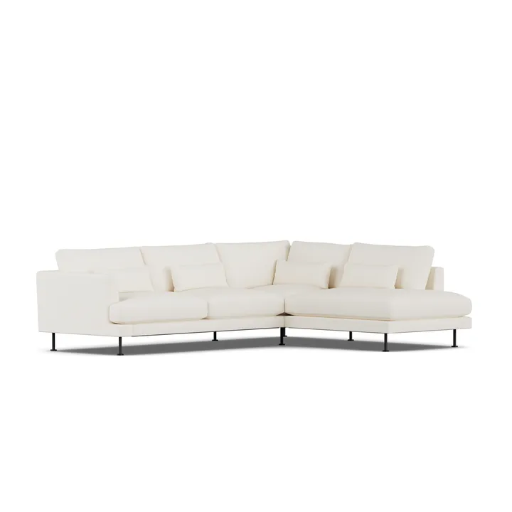 Bredhult sofa - Jump Off White 1954-stal czarna, 3-osobowa A1 - 1898