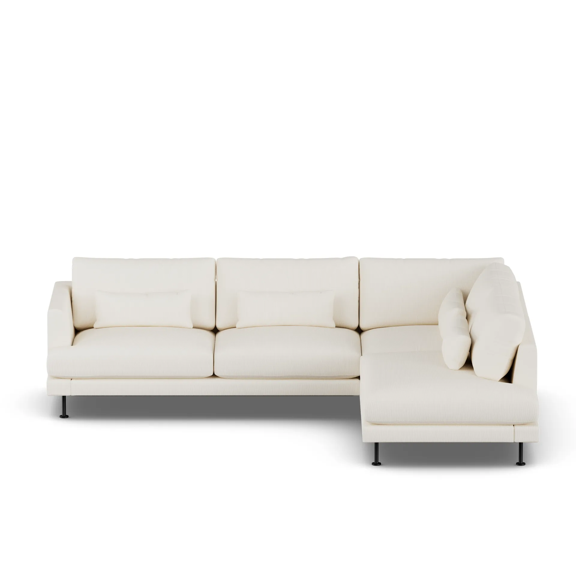 Bredhult sofa, Jump Off White 1954-stal czarna, 3-osobowa A1 1898