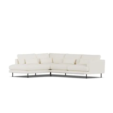 Bredhult sofa - Jump Off White 1954-stal czarna, 3-osobowa A2 - 1898