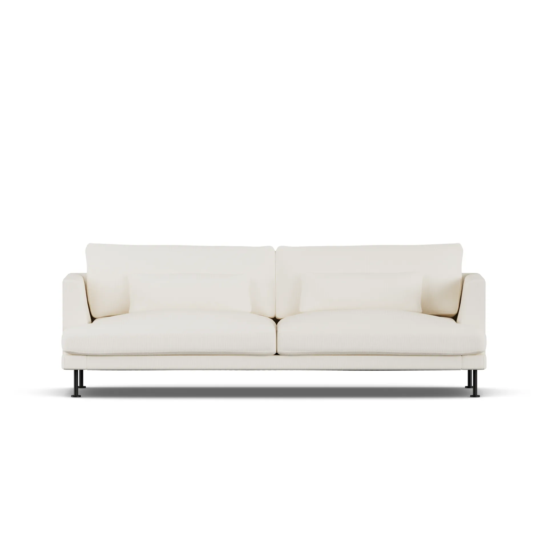 Bredhult sofa, Jump Off White 1954-stal czarna, 3-osobowa 1898