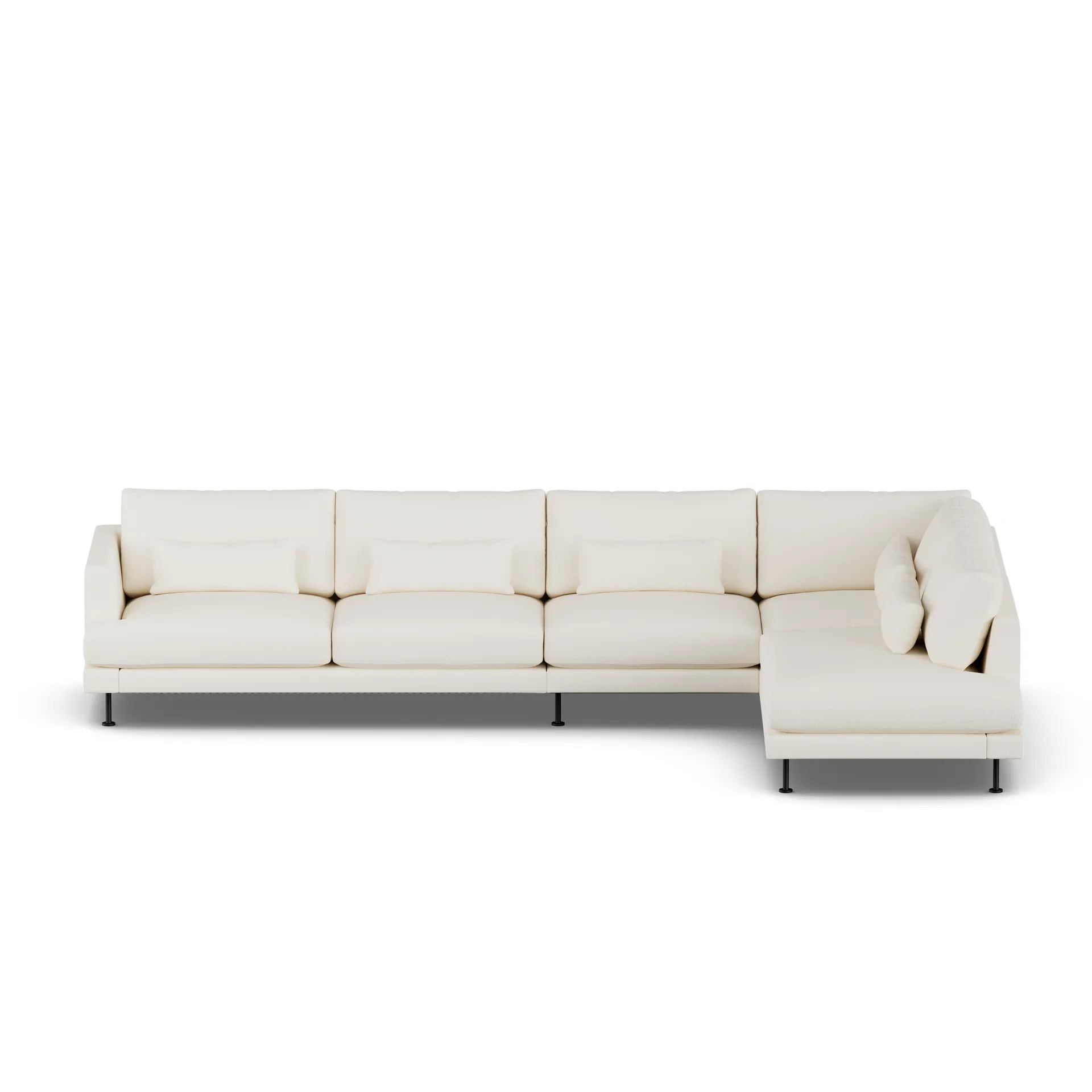 Bredhult sofa, Jump Off White 1954-stal czarna, 4-osobowa B1 1898