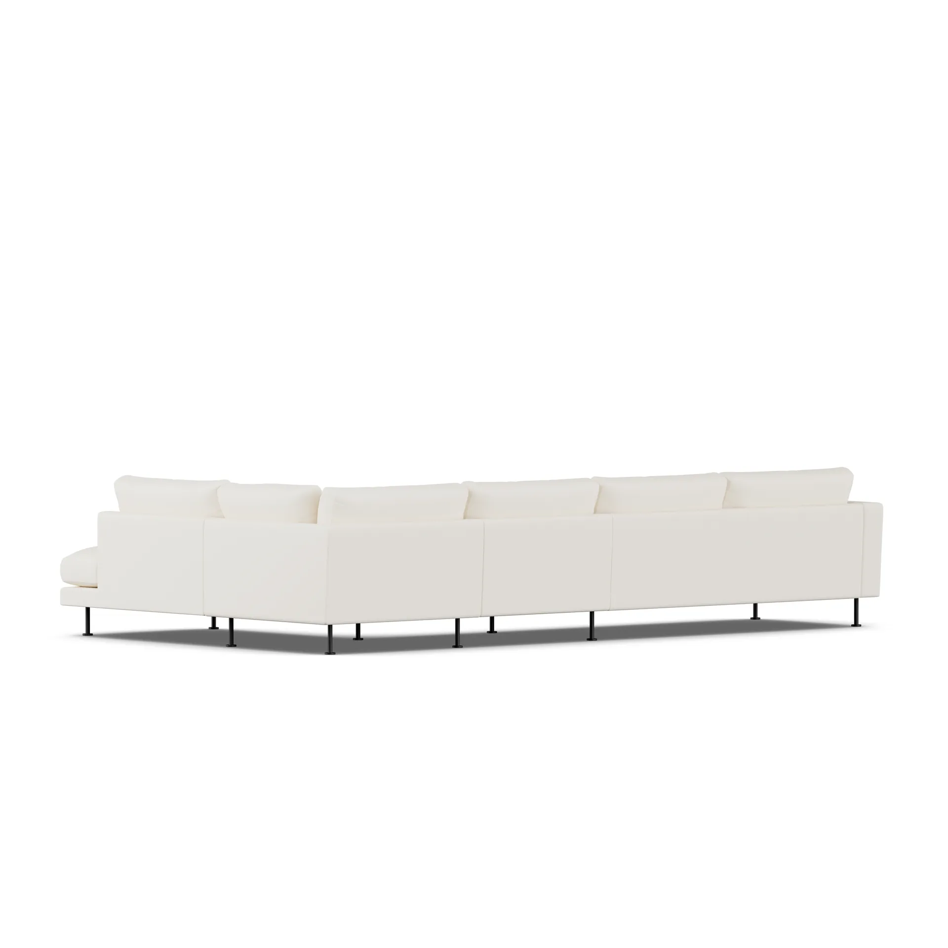 Bredhult sofa, Jump Off White 1954-stal czarna, 4-osobowa B1 1898