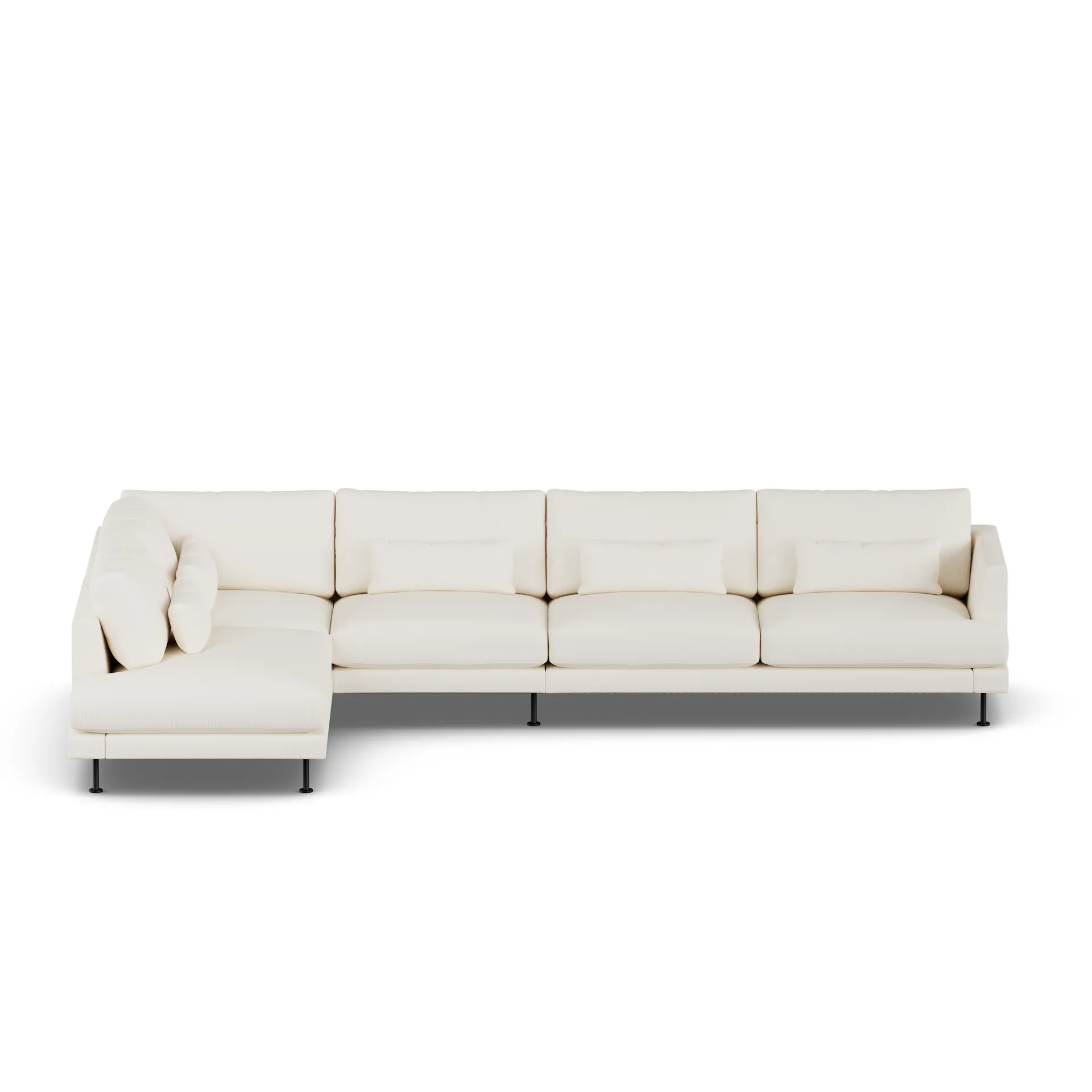 Bredhult sofa, Jump Off White 1954-stal czarna, 4-osobowa B2 1898