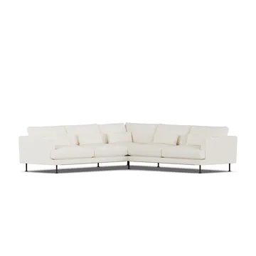 Bredhult sofa - Jump Off White 1954-stal czarna, narożnik F - 1898
