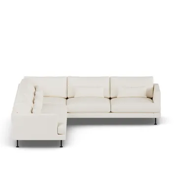 Bredhult sofa - Jump Off White 1954-stal czarna, narożnik F - 1898