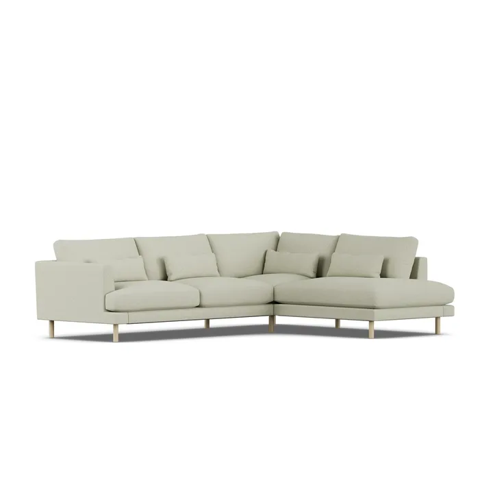 Bredhult sofa - Luiza Beige 3981-dąb olejowany na biało, 3-osobowa A1 - 1898
