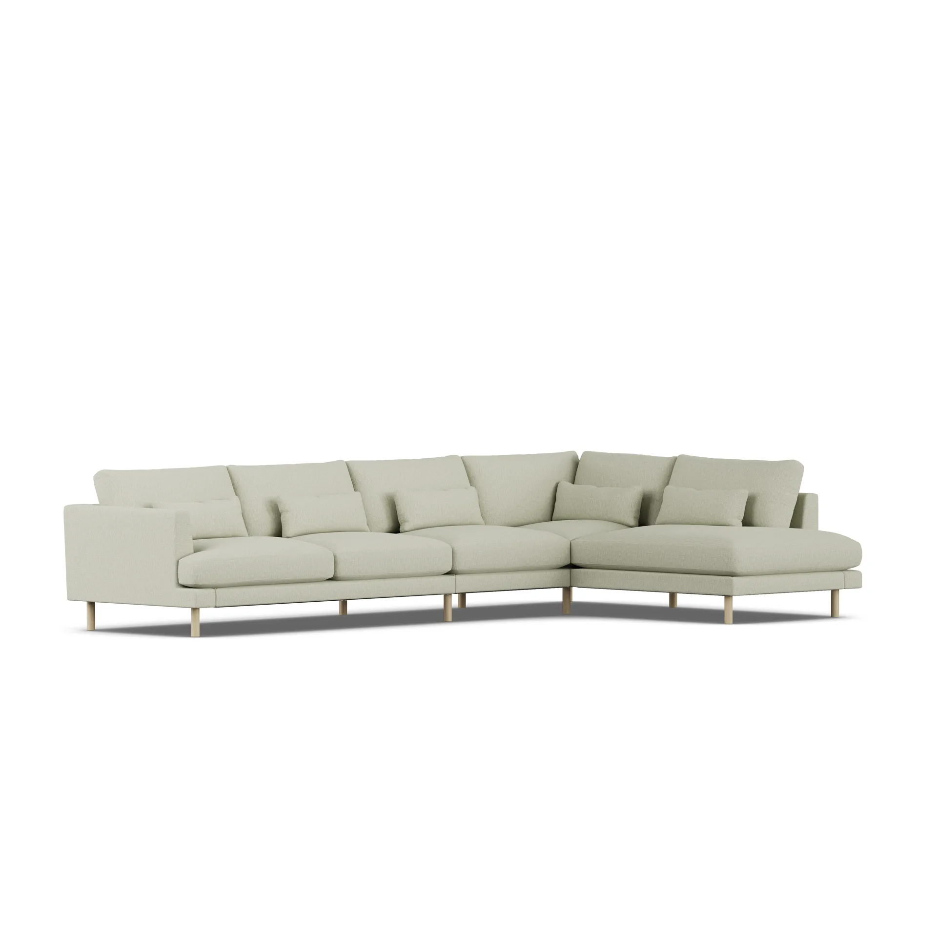 Bredhult sofa, Luiza Beige 3981-dąb olejowany na biało, 4-osobowa B1 1898